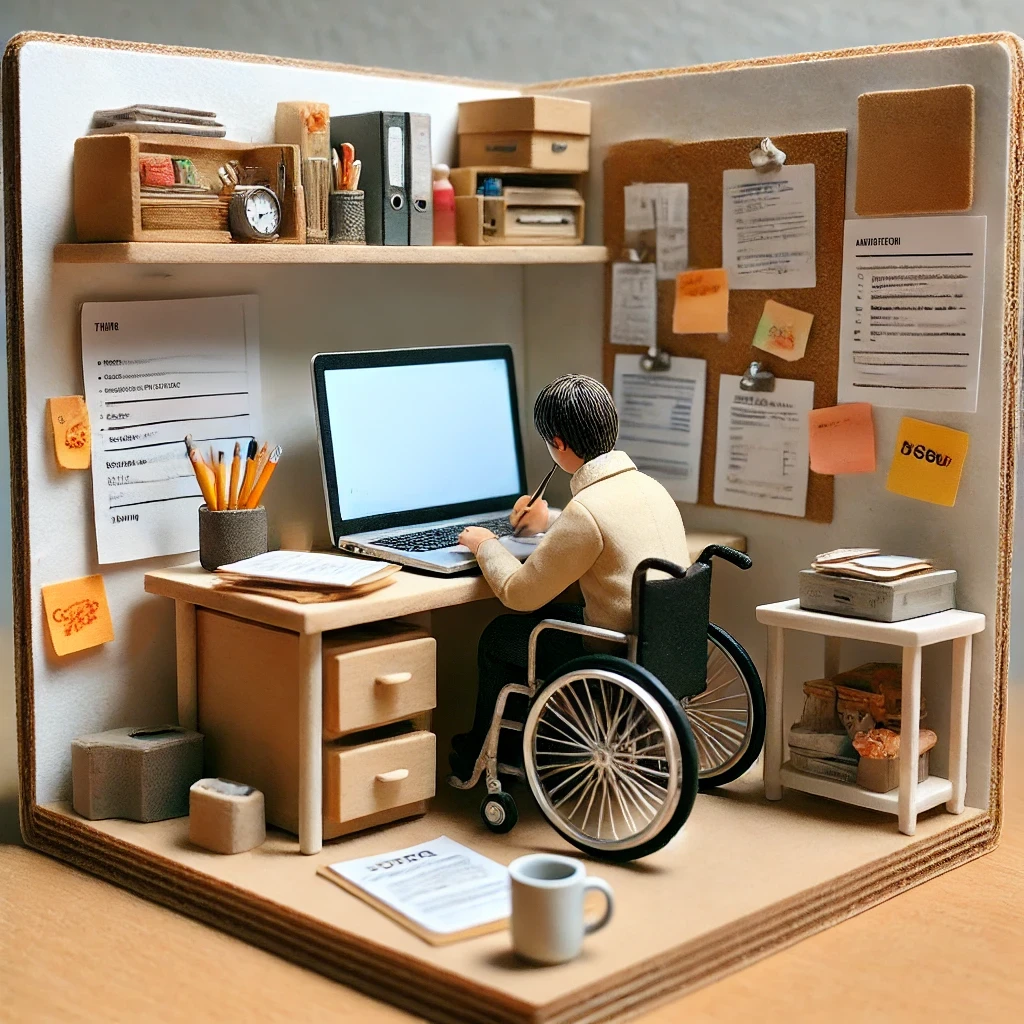 Person schreibt eine Bewerbung am Laptop