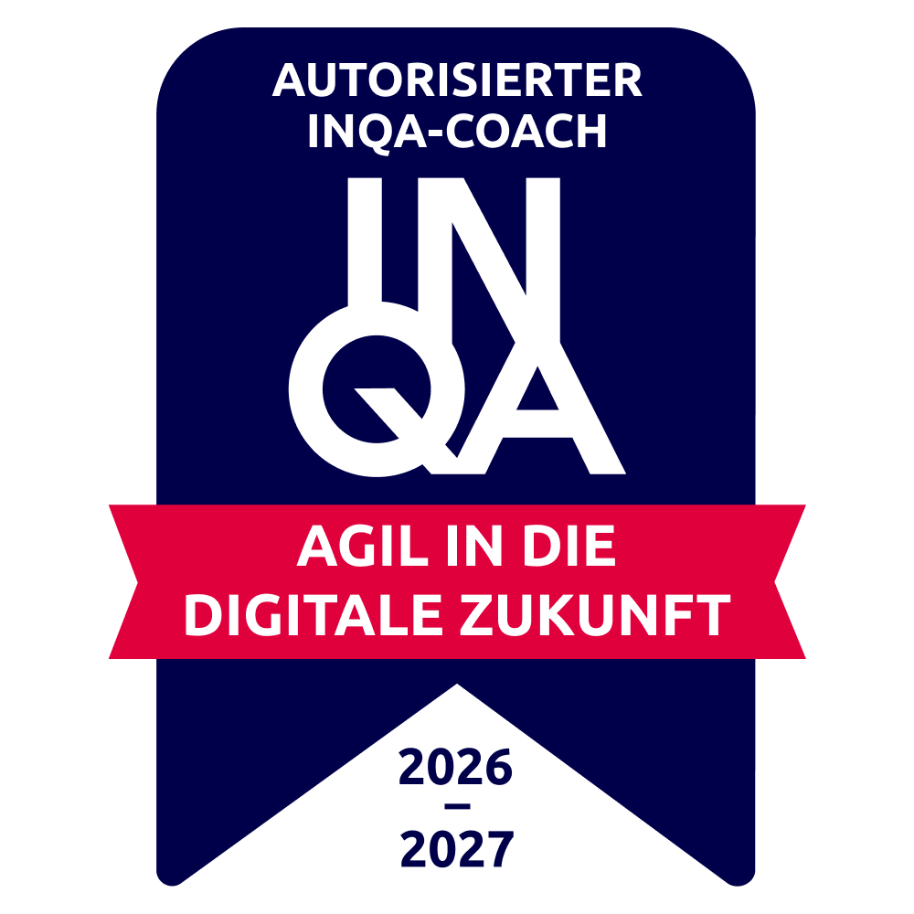 Siegel „Autorisierter INQA-Coach“, gültig für 2026–2027