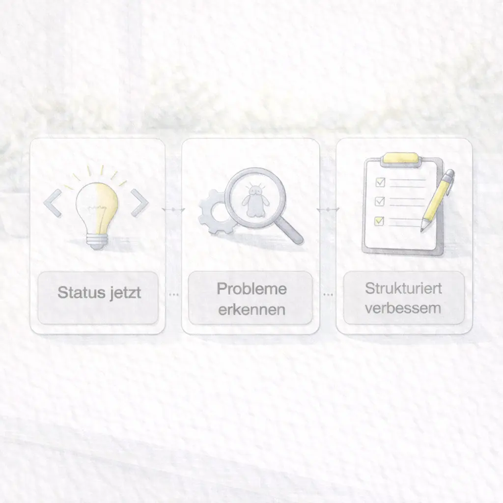 Illustration: Feedback macht Barrieren sichtbar und verbessert den Prozess iterativ.